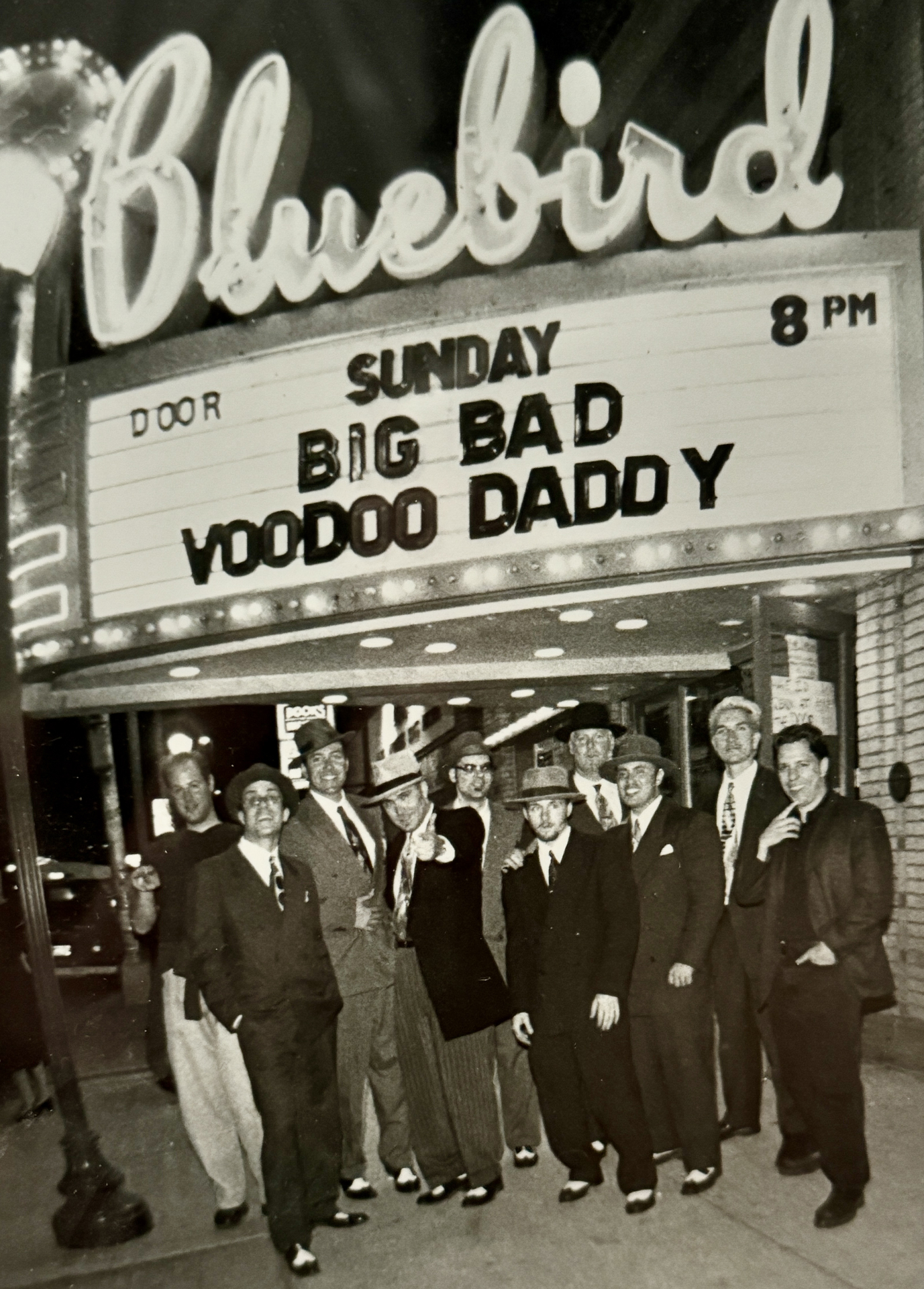 Evan Dechtman with Big Bad Voodoo Daddy band at the Bluebird Theater - live music performance venue